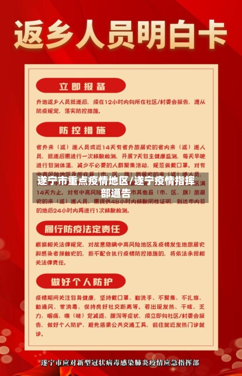 遂宁市重点疫情地区/遂宁疫情指挥部通告-第3张图片