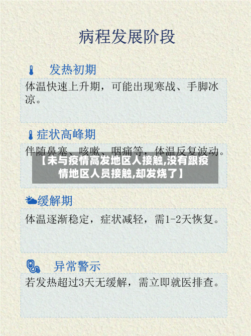 【未与疫情高发地区人接触,没有跟疫情地区人员接触,却发烧了】