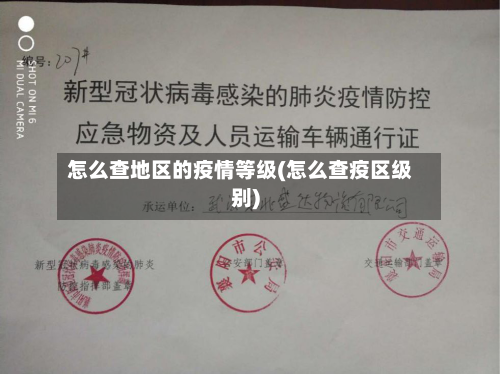 怎么查地区的疫情等级(怎么查疫区级别)