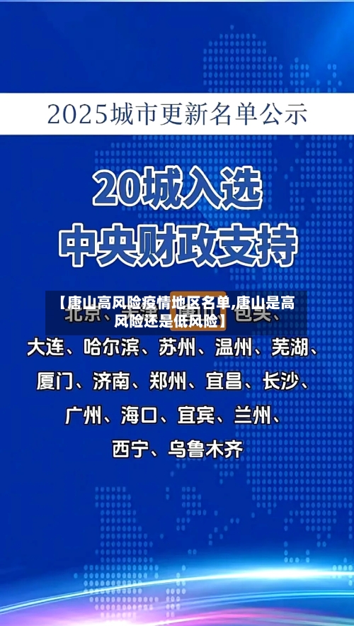 【唐山高风险疫情地区名单,唐山是高风险还是低风险】