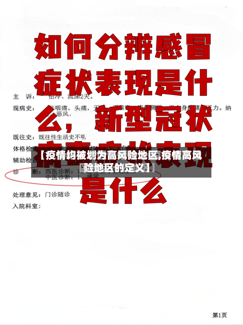 【疫情均被划为高风险地区,疫情高风险地区的定义】-第3张图片