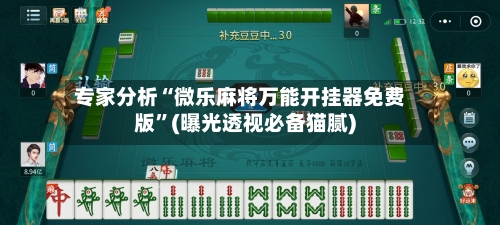 专家分析“微乐麻将万能开挂器免费版”(曝光透视必备猫腻)