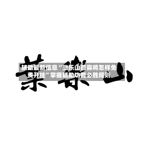 辅助最新信息“微乐山西麻将怎样免费开挂”掌握辅助功能必胜规则-第3张图片