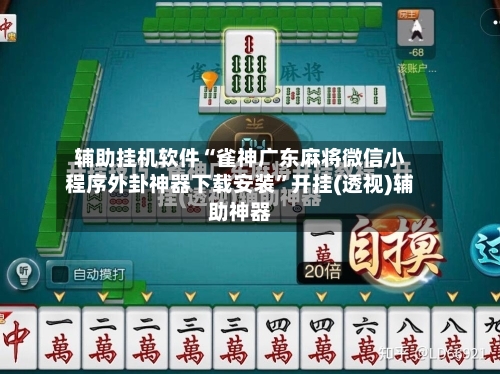 辅助挂机软件“雀神广东麻将微信小程序外卦神器下载安装”开挂(透视)辅助神器-第3张图片