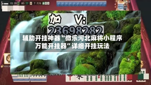辅助开挂神器“微乐河北麻将小程序万能开挂器”详细开挂玩法-第3张图片