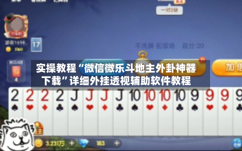实操教程“微信微乐斗地主外卦神器下载”详细外挂透视辅助软件教程-第3张图片