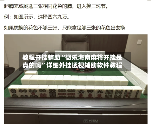 教程开挂辅助“微乐海南麻将开挂是真的吗”详细外挂透视辅助软件教程