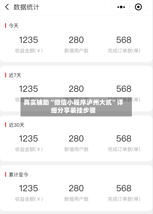 真实辅助“微信小程序泸州大贰”详细分享装挂步骤-第2张图片