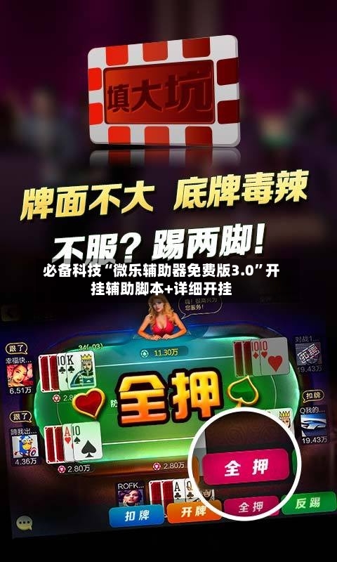 必备科技“微乐辅助器免费版3.0”开挂辅助脚本+详细开挂-第2张图片