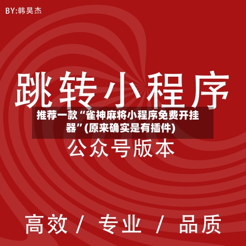 推荐一款“雀神麻将小程序免费开挂器”(原来确实是有插件)-第3张图片