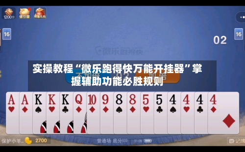 实操教程“微乐跑得快万能开挂器”掌握辅助功能必胜规则-第3张图片