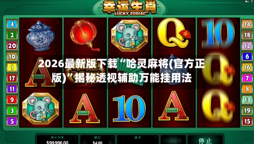 2026最新版下载“哈灵麻将(官方正版)”揭秘透视辅助万能挂用法-第3张图片