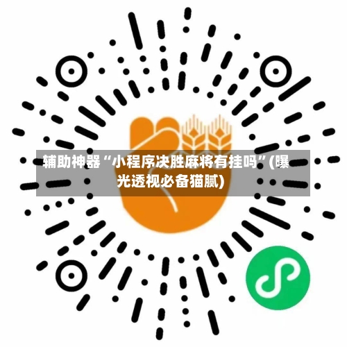 辅助神器“小程序决胜麻将有挂吗”(曝光透视必备猫腻)-第2张图片