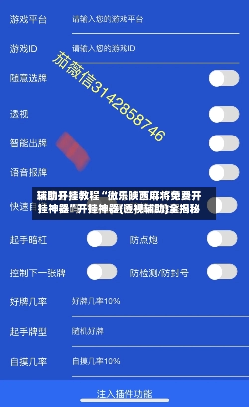 辅助开挂教程“微乐陕西麻将免费开挂神器	”开挂神器{透视辅助}全揭秘-第2张图片