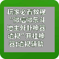 玩家必看教程“微信微乐斗地主外卦神器透视	”开挂神器{透视辅助}全揭秘-第2张图片