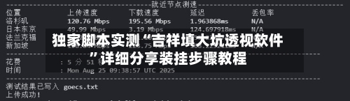 独家脚本实测“吉祥填大坑透视软件”详细分享装挂步骤教程-第2张图片