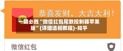 一键必胜“微信红包尾数控制器苹果版	”(详细透视教程)-知乎-第2张图片