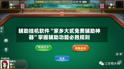 辅助挂机软件“家乡大贰免费辅助神器”掌握辅助功能必胜规则-第3张图片