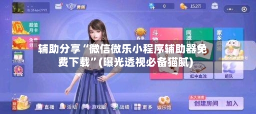辅助分享“微信微乐小程序辅助器免费下载”(曝光透视必备猫腻)-第3张图片