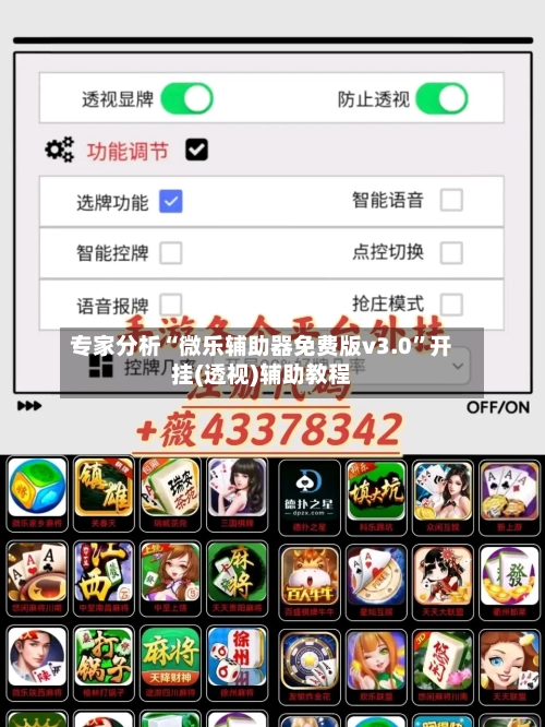 专家分析“微乐辅助器免费版v3.0”开挂(透视)辅助教程-第2张图片