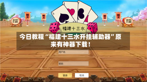 今日教程“福建十三水开挂辅助器”原来有神器下载！-第2张图片