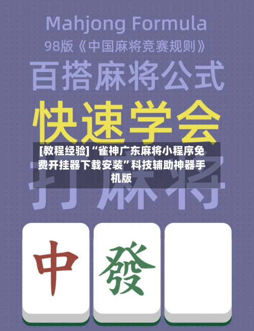[教程经验]“雀神广东麻将小程序免费开挂器下载安装”科技辅助神器手机版-第3张图片