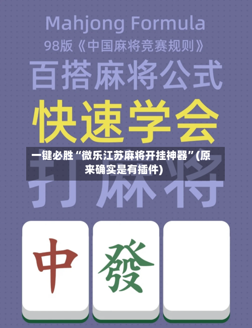 一键必胜“微乐江苏麻将开挂神器	”(原来确实是有插件)-第2张图片