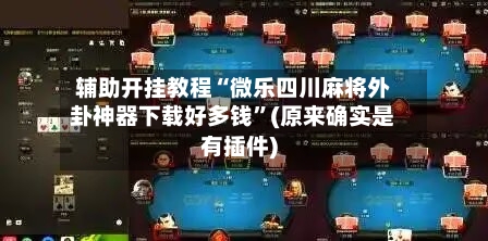 辅助开挂教程“微乐四川麻将外卦神器下载好多钱	”(原来确实是有插件)-第2张图片