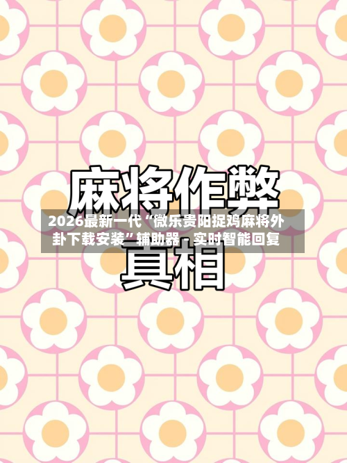 2026最新一代“微乐贵阳捉鸡麻将外卦下载安装”辅助器 - 实时智能回复-第3张图片