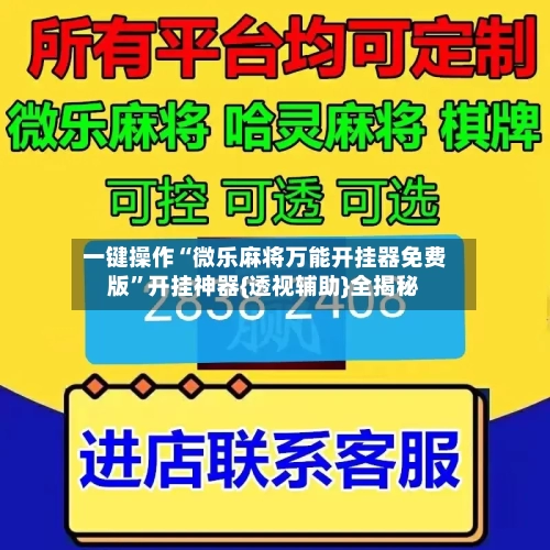一键操作“微乐麻将万能开挂器免费版	”开挂神器{透视辅助}全揭秘-第2张图片