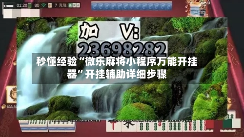 秒懂经验“微乐麻将小程序万能开挂器	”开挂辅助详细步骤-第2张图片