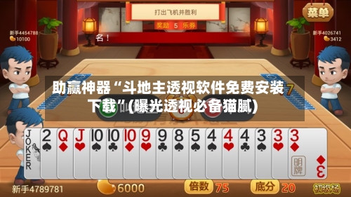 助赢神器“斗地主透视软件免费安装下载	”(曝光透视必备猫腻)-第2张图片