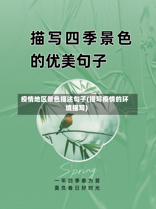 疫情地区景色描述句子(描写疫情的环境描写)