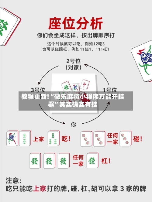 教程更新!“微乐麻将小程序万能开挂器	”其实确实有挂-第2张图片