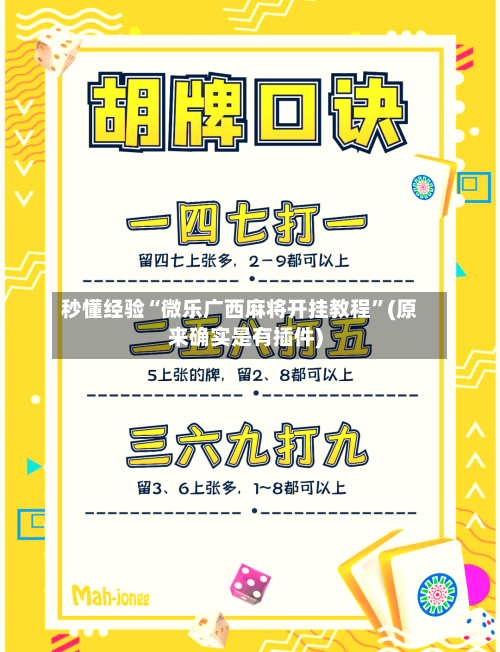秒懂经验“微乐广西麻将开挂教程”(原来确实是有插件)-第2张图片