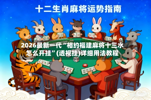 2026最新一代“相约福建麻将十三水怎么开挂”(透视挂)详细用法教程-第2张图片