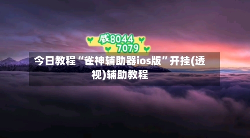 今日教程“雀神辅助器ios版”开挂(透视)辅助教程
