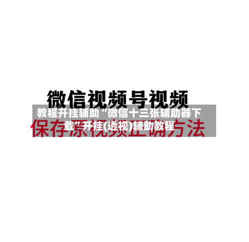 教程开挂辅助“微信十三张辅助器下载	”开挂(透视)辅助教程-第2张图片