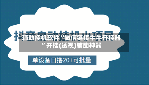 辅助挂机软件“微信链接牛牛开挂器”开挂(透视)辅助神器-第2张图片