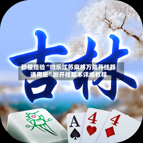 秒懂经验“微乐江苏麻将万能开挂器通用版	”附开挂脚本详细教程-第2张图片