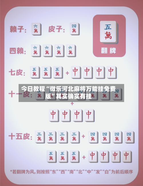 今日教程“微乐河北麻将万能挂免费版”其实确实有挂-第3张图片