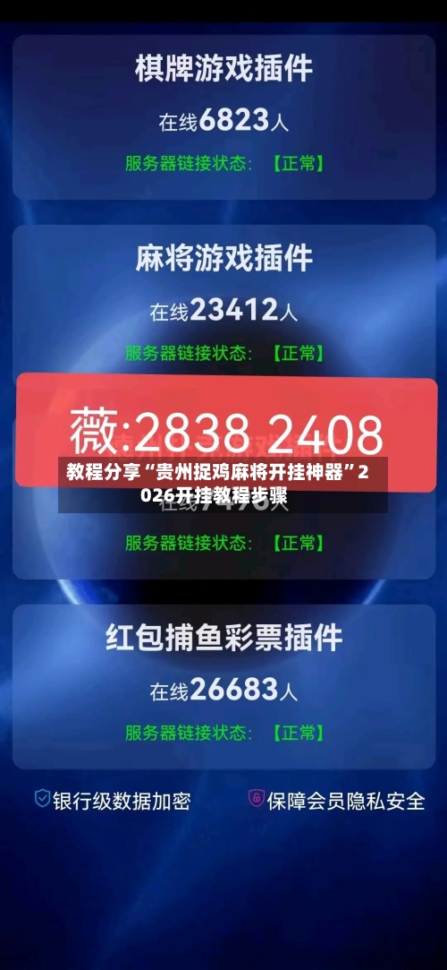 教程分享“贵州捉鸡麻将开挂神器”2026开挂教程步骤