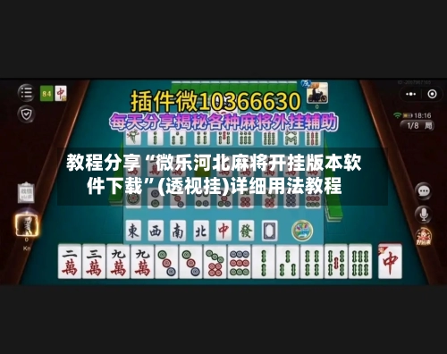 教程分享“微乐河北麻将开挂版本软件下载”(透视挂)详细用法教程-第2张图片