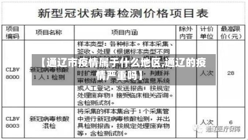 【通辽市疫情属于什么地区,通辽的疫情严重吗】