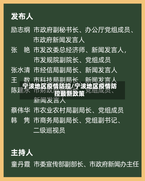 宁波地区疫情防控/宁波地区疫情防控最新政策-第2张图片