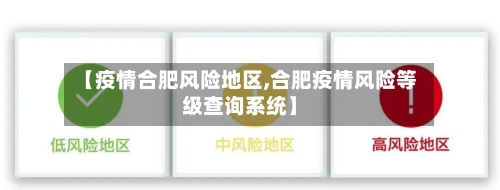 【疫情合肥风险地区,合肥疫情风险等级查询系统】-第3张图片