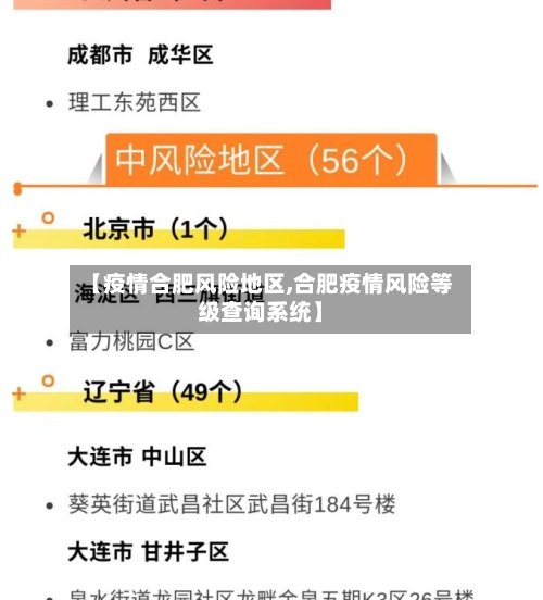 【疫情合肥风险地区,合肥疫情风险等级查询系统】-第2张图片