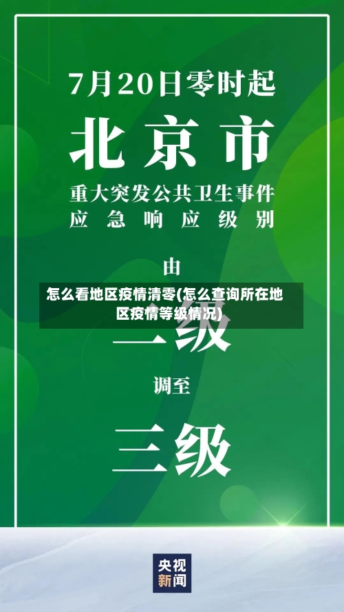 怎么看地区疫情清零(怎么查询所在地区疫情等级情况)-第3张图片