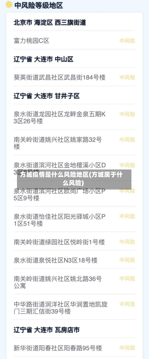方城疫情是什么风险地区(方城属于什么风险)-第2张图片