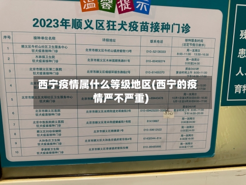 西宁疫情属什么等级地区(西宁的疫情严不严重)-第3张图片